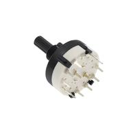 MQXFCZUX 10PCS RS26 2 Pole 6 Position Rotary Band Switch Handle Length 21MM Axis Band Switch