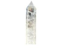MQXFCZUX 1pc 1.5-2kg White Transparent Quartz Crystal Tower