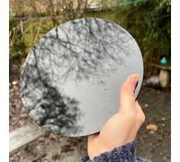 MQXFCZUX 1pc 17-19cm Obsidian polishing mirror black quartz crystal High-end decoration