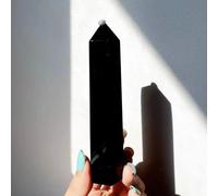 MQXFCZUX 1pc 9-10cm Obsidian Tower Point Polished Crystal Home Decor for Balancing