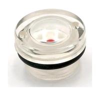 MQXFCZUX 1pc M60x2 Metric Male Oil Level Sight Glass Window Round Head For Air Compressor Gearbox