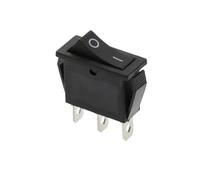 MQXFCZUX 1pcs 3D3P-BLACK KCD3 220V ON/Off SPST Rocker Switch Single Pole Single Throw 20A 125VAC