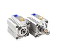 MQXFCZUX 1PCS SSA20/25/32/40/50/63/80/100 Single Acting Air Pneumatic Cylinder Stroke Thin Square Compact Piston 5-100mm(Stroke 90mm,SSA100 (Bore 100mm)) MQXFCZUX