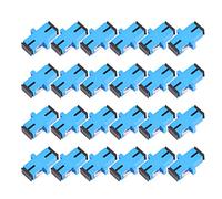 MQXFCZUX 24pcs Fiber Optic Couplers SC Connector for Simplex Fiber Cable and Reusable with Smooth Opening for Connection