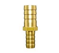 MQXFCZUX 25mm Turn To 19mm 3/4" Hose Barb Hosetail Straight Reducing Reducer Adapters Transfer Brass Pipe Fitting Water Gas Oil