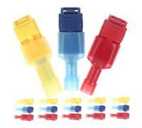 MQXFCZUX 30 Sets Tap Wire Connector Kit Self Stripping Electrical Connectors for Quick Splice for Home and Auto Wiring .D119