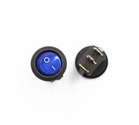 MQXFCZUX 4Pcs Blue KCD1 220v ON/Off Round Rocker Switch LED Illuminated Car Dashboard Dash Boat Van with Light