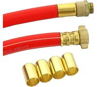 MQXFCZUX 50 Pcs Brass Compression Sleeves for Pipe Joiner, 11.5MM - 16MM, Rubber Tube Ferrule for Agricultural Sprayers and Exhaust Connectors(12.5mm)