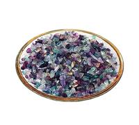 MQXFCZUX 50g Crystal Rainbow Fluorite Gravel Colorful Rolling Stone Garden Aquarium Decoration Gem Ornaments