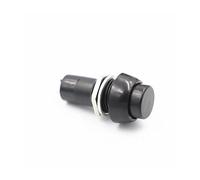 MQXFCZUX 6pcs Black PBS-11B Momentary 12mm Round Small Button Switch Without Lock 3A 250V