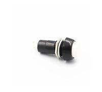 MQXFCZUX 6pcs White PBS-11B Momentary 12mm Round Small Button Switch Without Lock 3A 250V