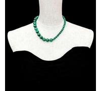 MQXFCZUX 7mm-12mm Round Green Malachite Asymmetric Necklace fashion Choker Women Gift