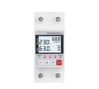 MQXFCZUX Backlight Adjustable Current Earth Leakage Protection Over Under Voltage Protector Relay Gague Power kWh Meter Ammeter