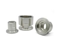 MQXFCZUX Brida de vacío con Borde fresado, Rosca Interna PT, KF40, 3/8", Acero Inoxidable, 1 Unidad