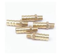 MQXFCZUX Conector de Empalme de Acoplamiento de latón con Rosca Macho métrica M8 x 1,25 de 8 mm de diámetro Interior de Manguera de 5 Piezas