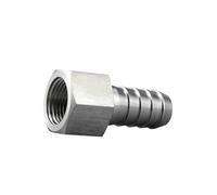 MQXFCZUX Conector de tubería de Alta presión de Acero Inoxidable 304 con diámetro Exterior de Manguera de 12 mm a BSPP de 3/8"