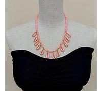 MQXFCZUX Coral Enamel Sea Shell Necklace Fashion Jewelry 19" cute style for women