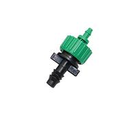 MQXFCZUX Garden Plumbing Garden Straight Connector Kit with 4mm Or 8mm Barbed Connector 10 Sets of Greenhouse Irrigation Hose Quick Connector (Color : Black)