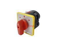 MQXFCZUX LW5-16A CAM Switch 3 Positions Dual Power Rotary Changeover Selector Electronic Starter Control Two Different Loads Silver (16A 1P)