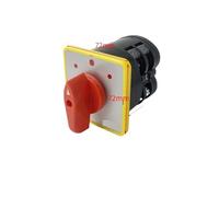 MQXFCZUX LW5-16A CAM Switch 3 Positions Dual Power Rotary Changeover Selector Electronic Starter Control Two Different Loads Silver (16A 2P)