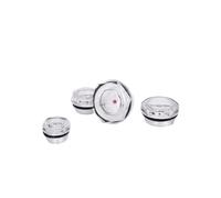 MQXFCZUX Mirilla de Nivel de Aceite Macho BSP de 3/8" con Cabeza Hexagonal for Caja de Engranajes de compresor de Aire, 5 Unidades