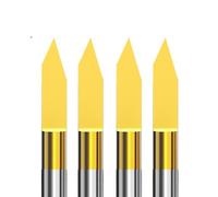 MQXFCZUX PCB 45 60 90 Degrees V Shape Engraving Bit 1/8 Shank Bit Coated Wood Carbide(10PCS degree45X0.4mm) MQXFCZUX