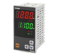 MQXFCZUX TCN4H-24R Temp Control, 1/8DIN, Dual Display 4 Digit, PID Control, Relay & SSR Output, 2 Alarm Output, 100-240 Vac