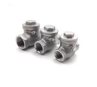 MQXFCZUX Válvula de retención Horizontal con Rosca Hembra BSP de 3/8" de Acero Inoxidable 304 (1 Unidad)