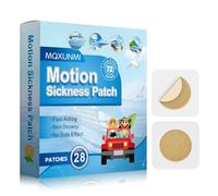 MQXUNMI 28Pcs Motion sickness patch, parche antináuseas para enfermedades del mar, alivia los vómitos, las náuseas, los mareos resultantes del viaje de coches, barcos, aviones, acción rápida y sin