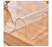 MQXYLF Cubierta de Mesa Transparente,Mantel De PVC Impermeable,Fácil de Limpiar,Almohadilla Protectora,Protector de Mesa para Mesa de Centro Encimera de Madera,45x45cm