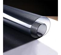 MQXYLF Mantel de PVC Transparente Negro,Impermeable Película de 3 mm,Protección de Cubierta de Mesa para Mesas de Cocina,Mesas de Comedor Café,se Puede Seleccionar el Tamaño,Rectangular(90x180cm)