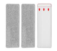 MQZHUK Almohadilla de Repuesto para Trapeador 3 Piezas Almohadillas De Fregona Lavables Microfibra Recambio Mopa para Limpiar y Fregar Suelos Secos o mojados(Gris, 32 x 10 cm)