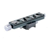 MR-180II - Deslizador de pista de fotografía macro integrado, doble puntero, lectura precisada, abrazadera deslizante profesional, indicadores laterales de doble escala