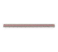 MR 716350010 escala Triangular 30 cm en dos tonos de flauta aljaba