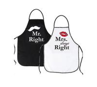 Mr And Mrs Aprons Wedding Gifts for Couple,newly Anniversary Funny Cooking Set
