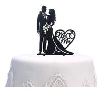 Mr And Mrs Cake Topper Acrylic Love Wedding Cake Topper Funny Bride And Groom Cake Topper, 1pc