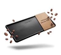Mr. Barista® Esterilla de silicona profesional para barista - Esterilla para prensar portafiltros, accesorio barista negro L 15 x 31 x 0,7 cm ideal para los amantes del café