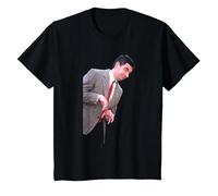 Mr Bean Blackadder Actor & Comediante Rowan Atkinson Camiseta, Niños, Negro, 8 años