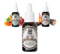 Mr Bear Family Beard Oil Men - UNSCENTED - nutre y favorece el crecimiento barba - aceite barba hombre con jojoba y aceite argán - Aceite para el cuidado barba hombre - aceite barba hidratante 30ml