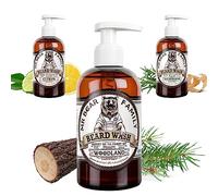 Mr Bear Family - Beard Shampoo - Woodland - Champu barba hombre natural - más hidratación para una barba abundante y sana - Jabon barba y acondicionador 2 en 1 para el cuidado barba hombre, 250ml