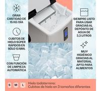 Mr.Black-Frost Máquina de hielo 150 W negra 15kg