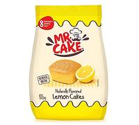 Mr. Brownie Limón Cakes - Brownies Sabor Limón | Bolsa de 8 Unidades | 24 Bolsas (192 Unidades) | Snack Individual | Postre Refrescante y Delicioso | Brownie Suave y Esponjoso con Toque de Limón