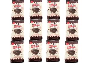 mr brownie negro chocolate belga brownie con pepitas bolsa de 8 und,12 bolsas 96 brownies