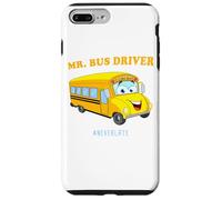 Mr. Bus Driver - Men's Cute School Color Graphic #NeverLate Carcasa para iPhone 7 Plus/8 Plus