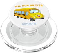 Mr. Bus Driver - Men's Cute School Color Graphic #NeverLate PopSockets PopGrip para MagSafe