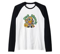 Mr. C se sumerge en Hot Dog Rubber Chicken Coral Camiseta Manga Raglan