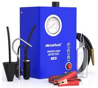 MR CARTOOL Máquina de Humo EVAP Detector de Fugas de Automóviles con Indicador de Presión y Bomba de Aire Incorporada, Probador de Diagnóstico al Vacío, Detector de Combustible de Tubería, DC 12V