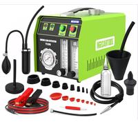 MR CARTOOL T130 Máquina Humo EVAP Automotriz Modo Dual 12V Sistema Tubería Combustible Automóvil Detector Fugas con Nivel de Aceite y Medidor Flujo Ajustable para Todos Los Vehículos