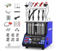 MR CARTOOL V209 Limpiador y Probador de Inyectores con 4 Cilindros para Inyectores GDI EFI FSI, Limpiador Ultrasónico de Inyectores para Vehículos y Motocicletas