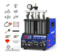 MR CARTOOL V308 - Limpiador de inyectores de 4 cilindros, 220 V, sistema de combustible ultrasónico, limpiador para vehículos diésel y gasolina y motocicletas